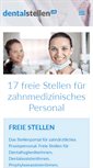 Mobile Screenshot of dentalstellen.ch