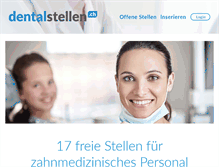 Tablet Screenshot of dentalstellen.ch